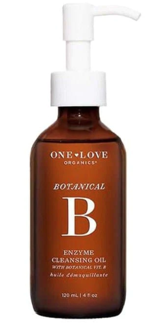Use an oil cleanser like the Botanical B Enzyme Cleansing Oil